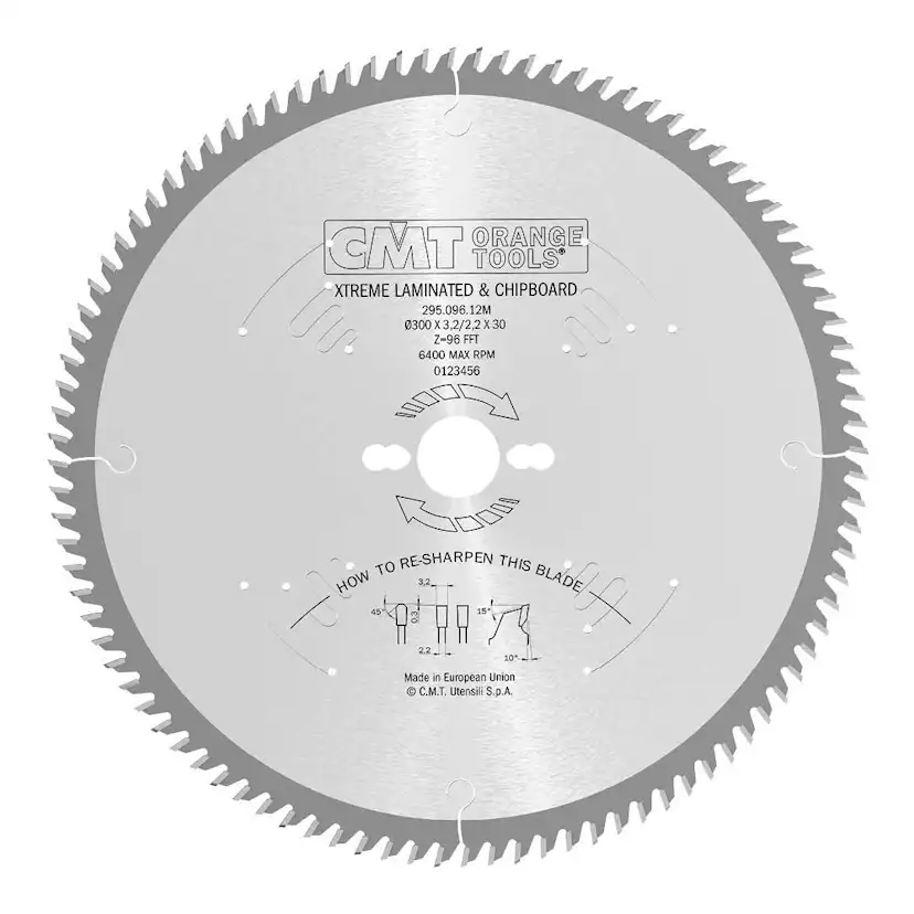 Sågklinga CMT Orange Tools Kapning/klyvning 300x3,2x30 T96 Laminat/melamin