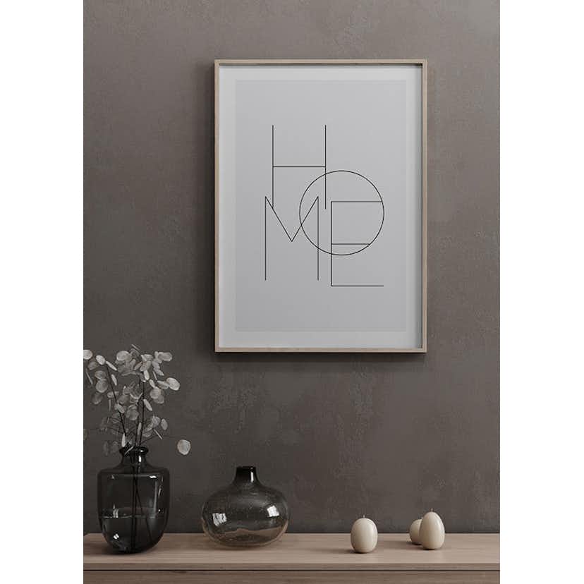 Poster Gallerix Home Typo