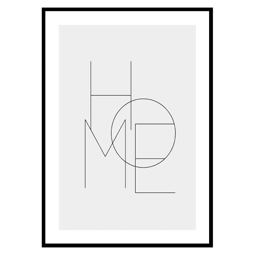 Poster Gallerix Home Typo