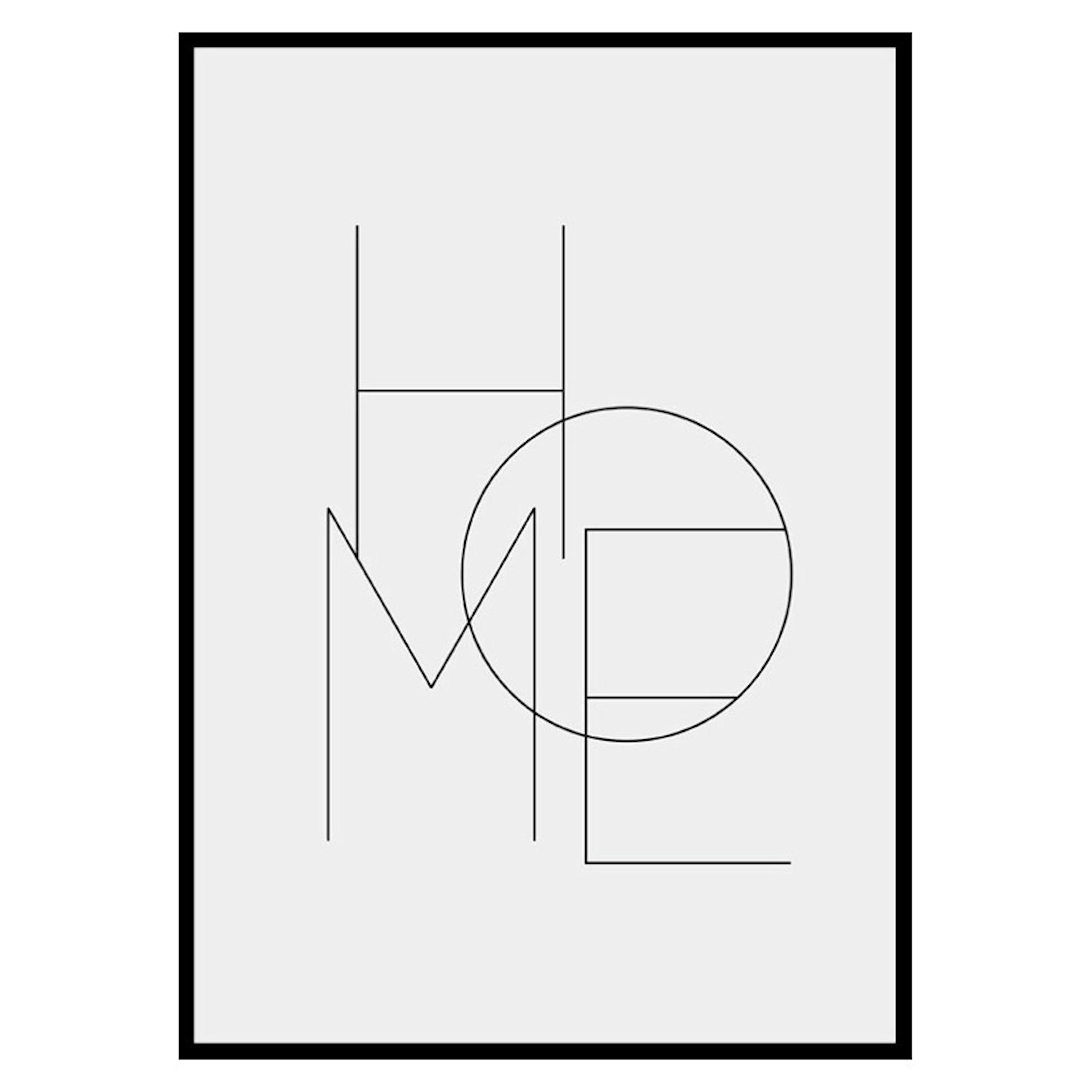 Poster Gallerix Home Typo