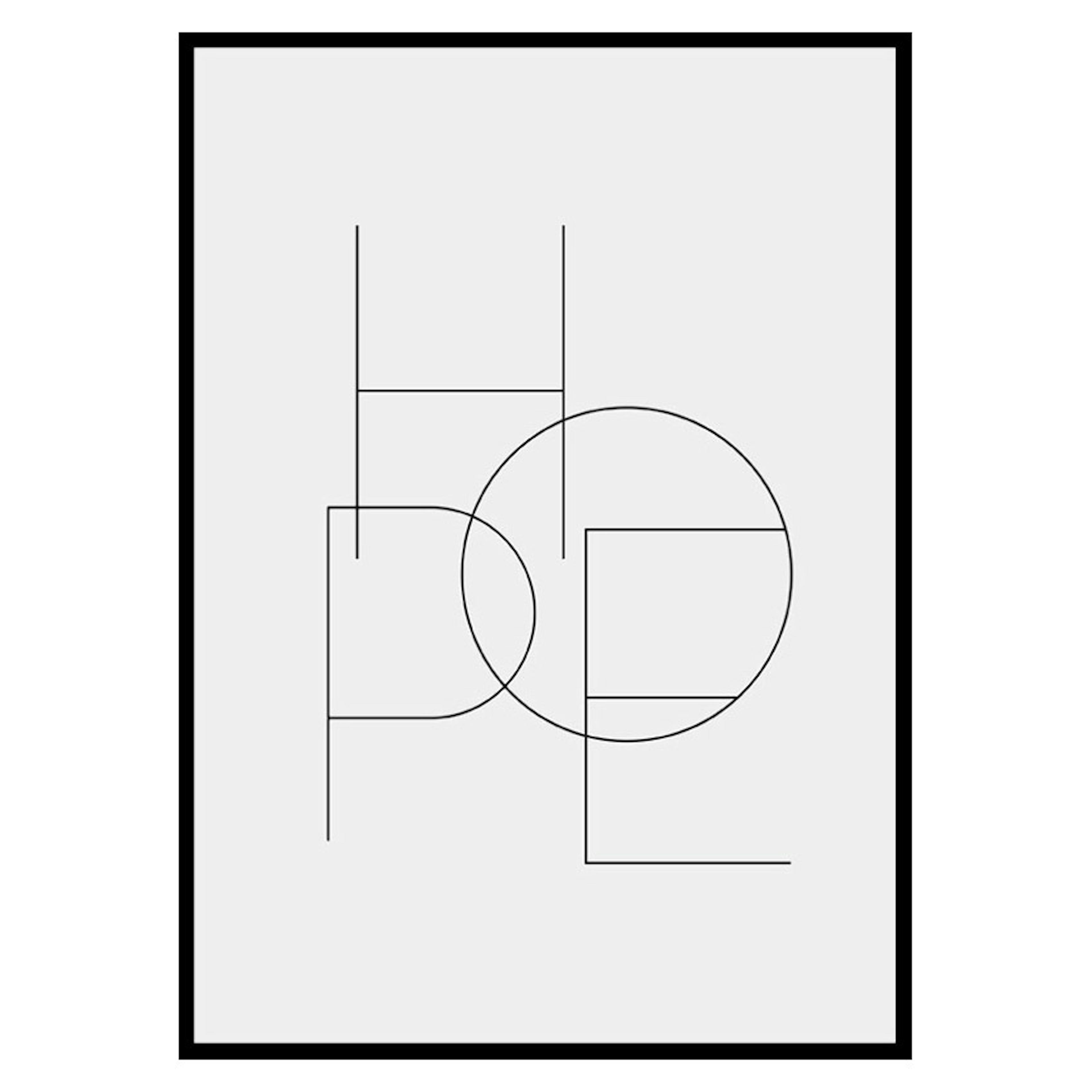 Poster Gallerix Hope Typo