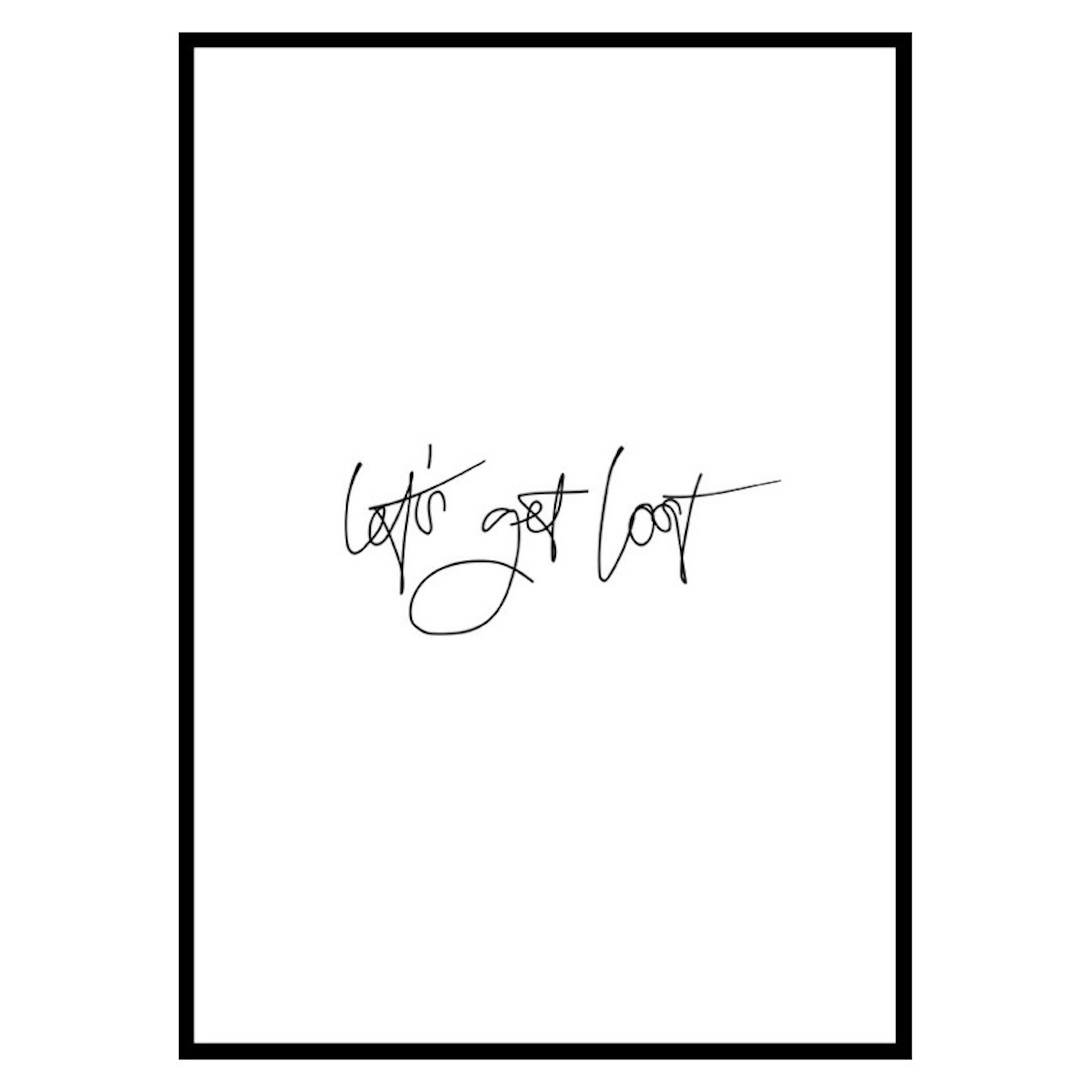 Poster Gallerix Let's Get Lost