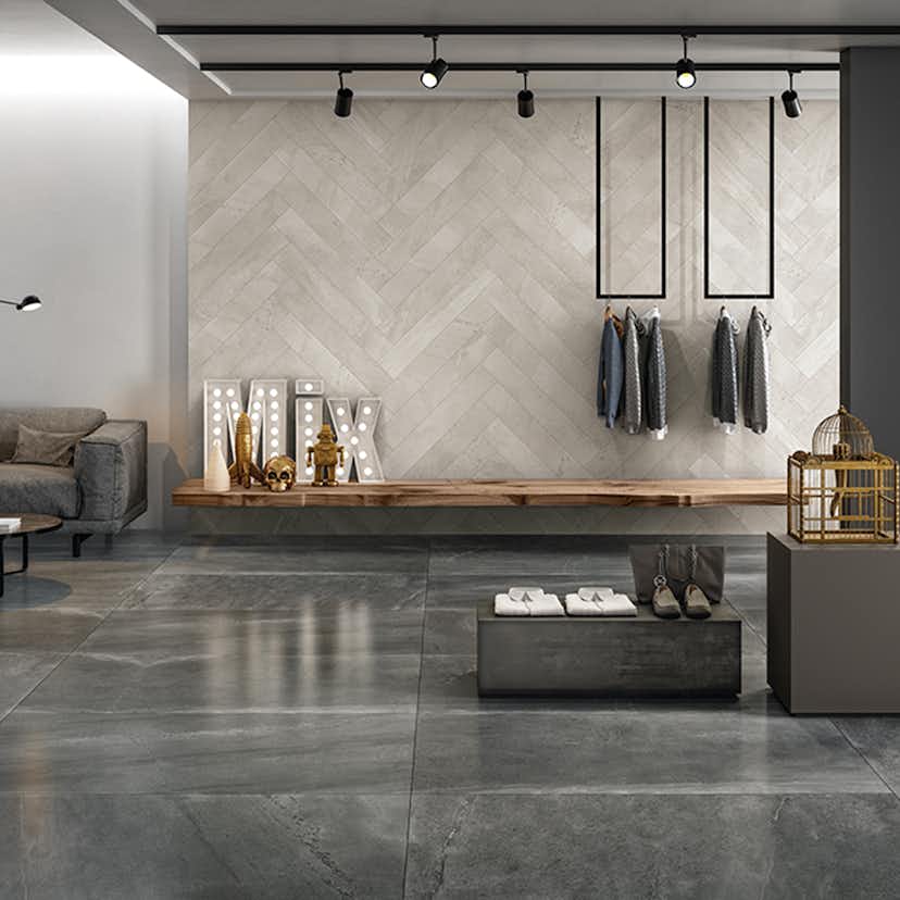 Klinker Coem Ceramiche Brit Stone Mörkgrå 15x15 cm Matt