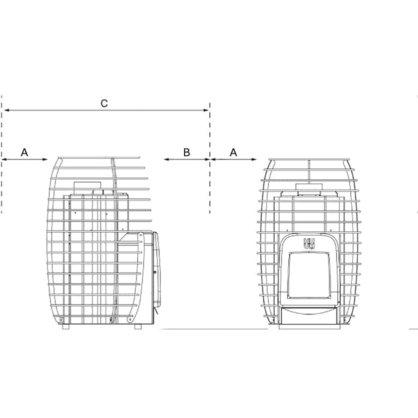 Bastuugn HUUM Hive Heat 12 LS