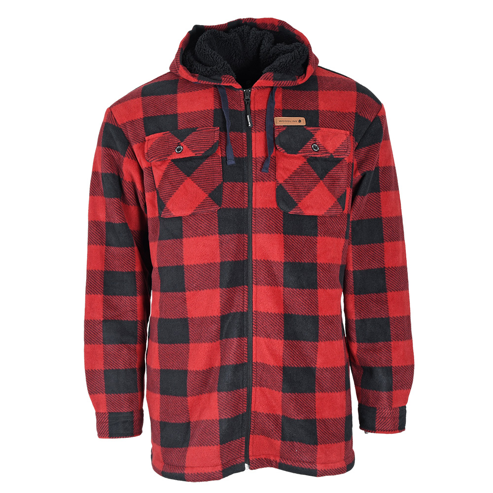 Fleecejacka Woodline Canada Röd
