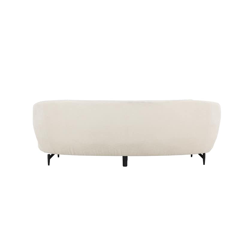 3-sitssoffa Venture Home Luna Boucle Vit