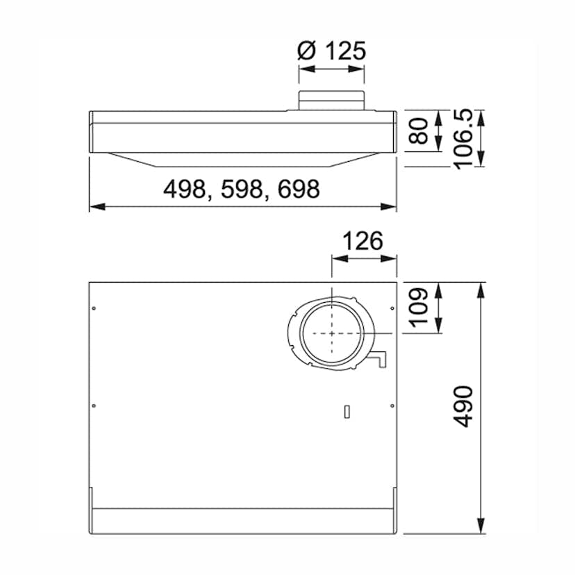 Köksfläkt Franke 1201A-10 Classic Vit