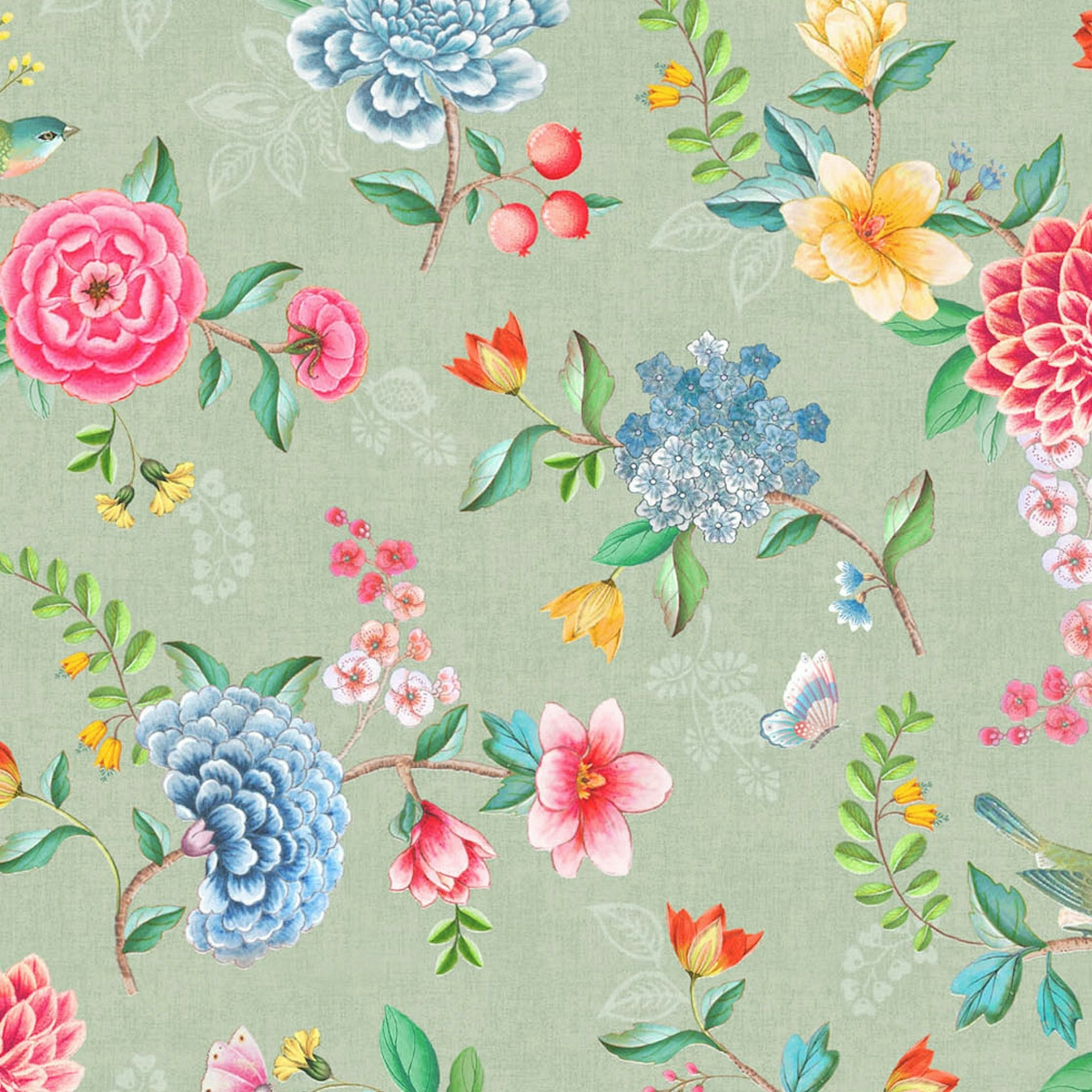 Tapet PIP 2020 Studio 300103 Non Woven, Mönstrad Grön/Blå