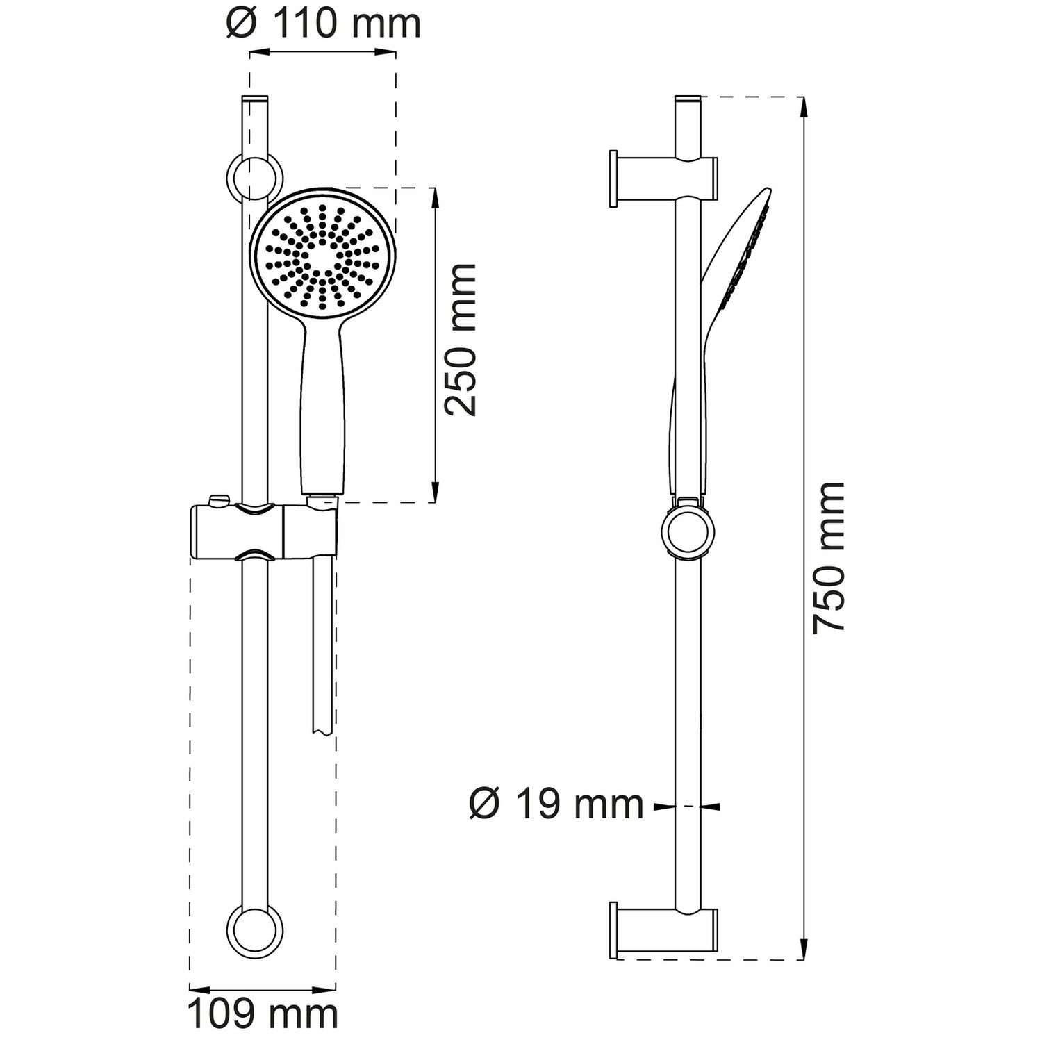 Duschset Habo Dahlia 1-strålval
