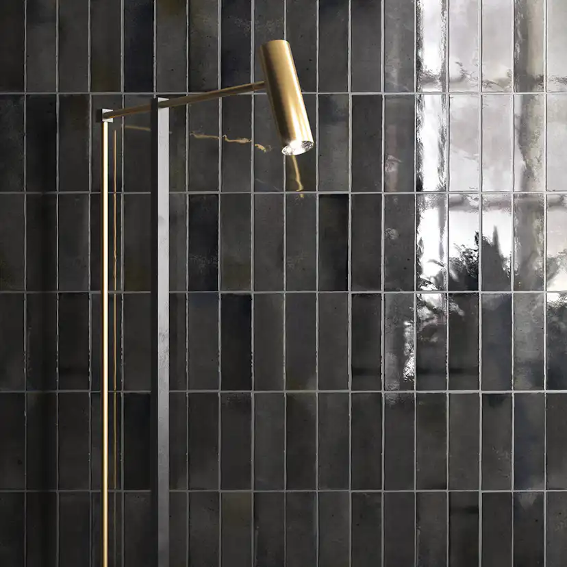 Kakel Lhådös Hanoi Black Ash 6,5x20 cm