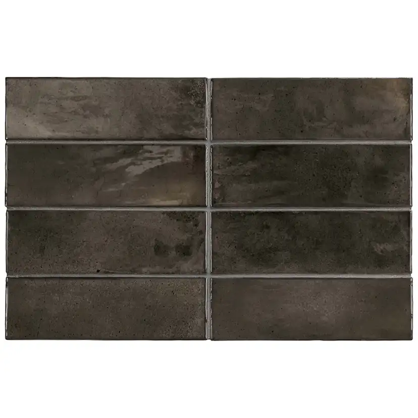 Kakel Lhådös Hanoi Black Ash 6,5x20 cm