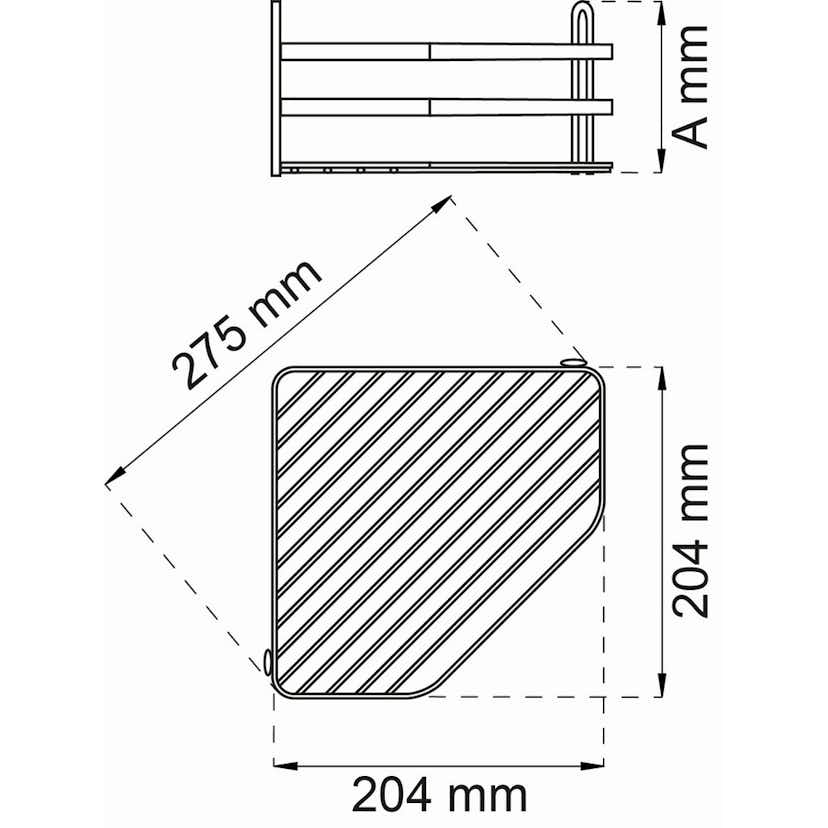 Hörnduschkorg Habo Lantana Enkel