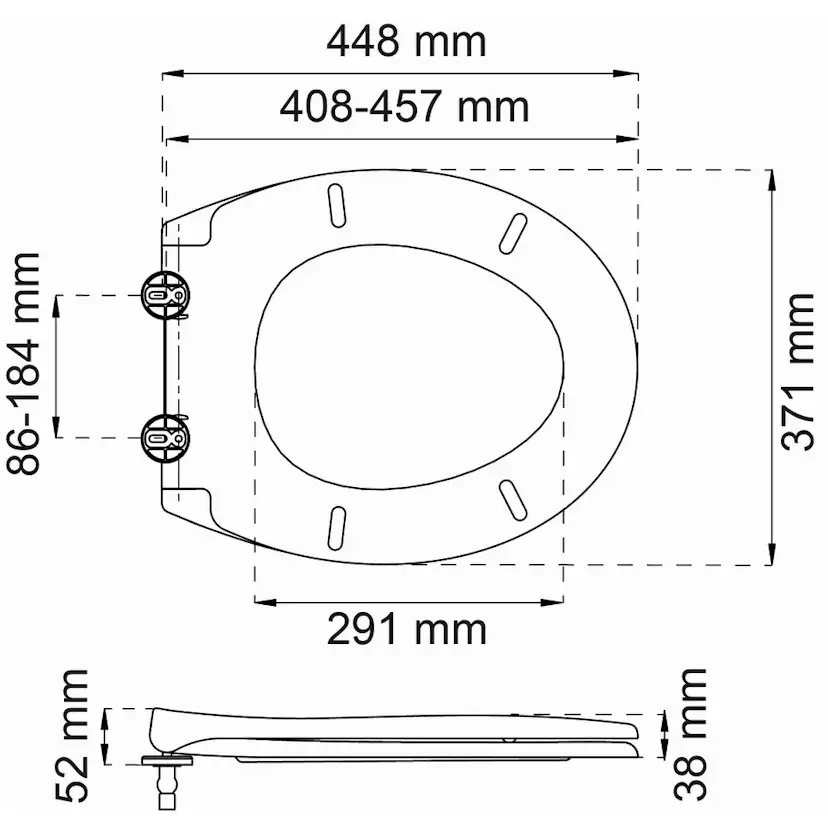 Toalettsits Habo Luxury Vit
