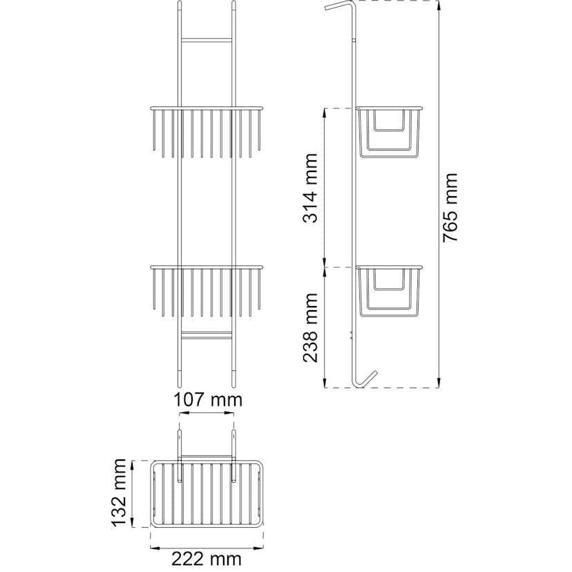 Duschhylla Habo Anemone Mini Krom