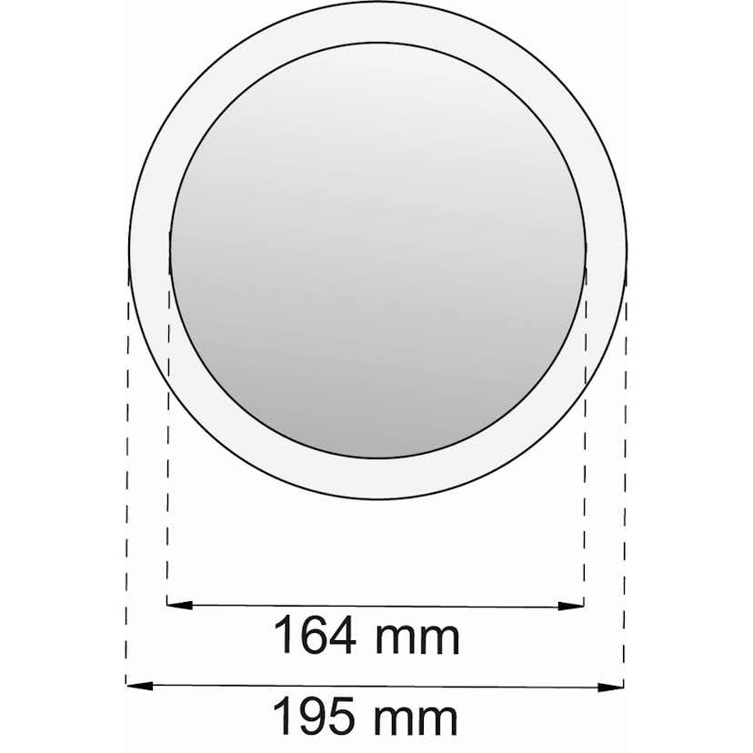 Sminkspegel Habo Zoom Polerad