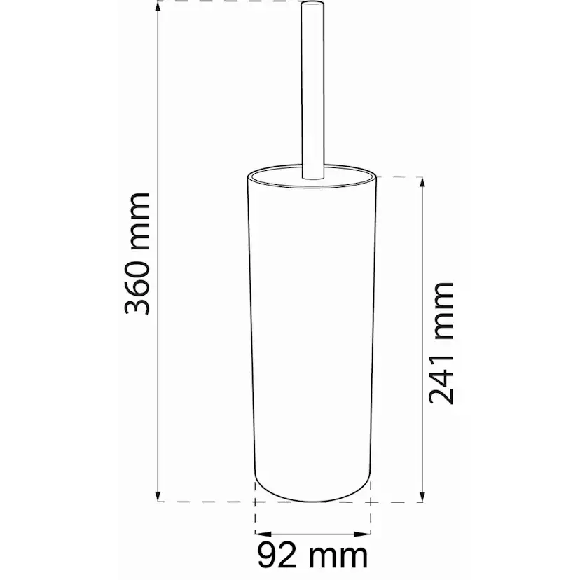 Toalettborsthållare Habo Marble Marmor