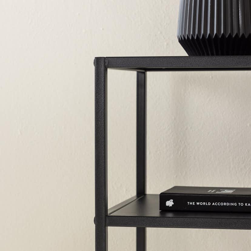 Sidobord Venture Home Punta Svart Fyrkantigt Bord i Stål 30x30cm