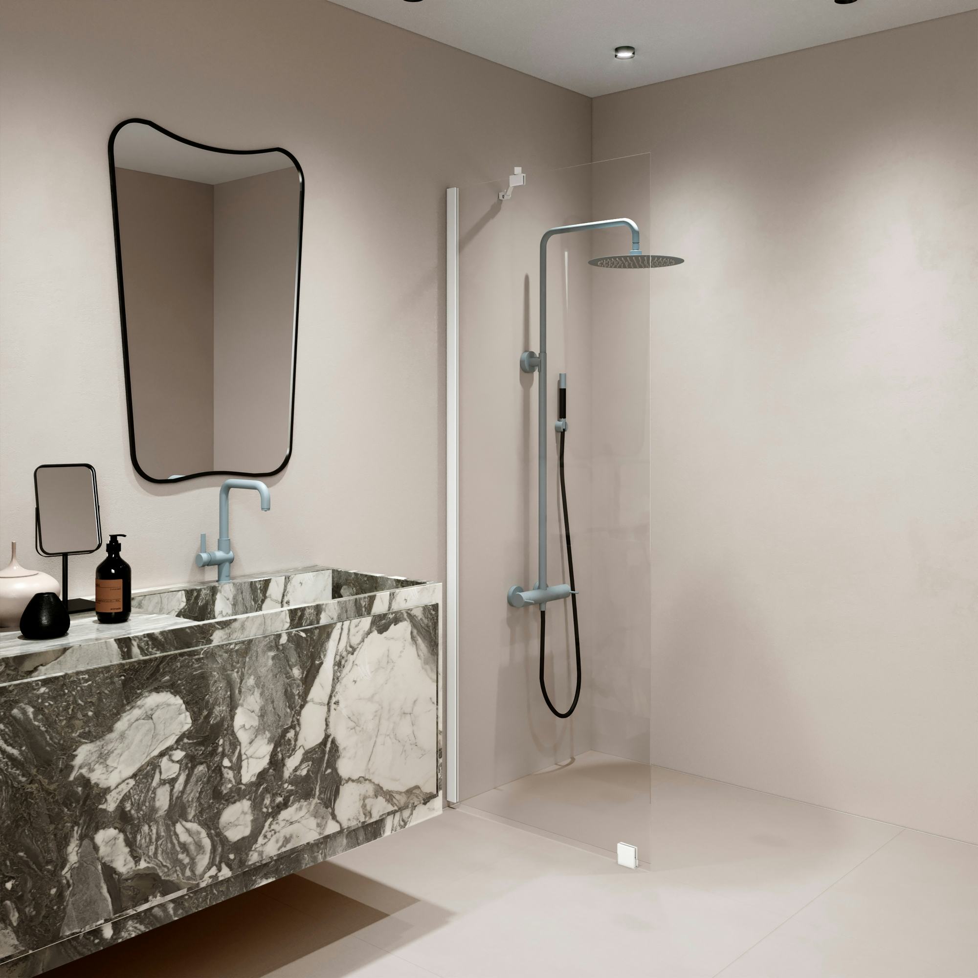 Duschvägg Hietakari Forma 301 Fast