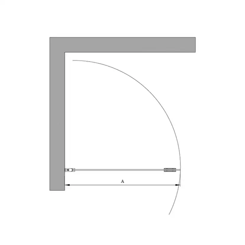 Duschdörr Hietakari Forma 302 Vändbar