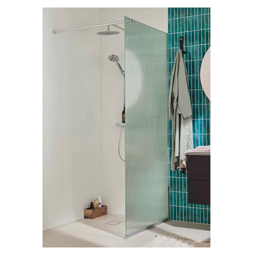 Duschvägg Noro Frost 90 Linjeglas