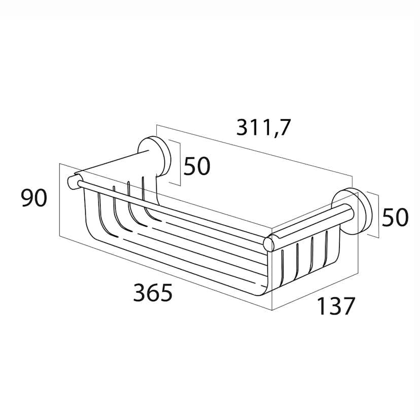 Duschkorg Tiger Boston Stor