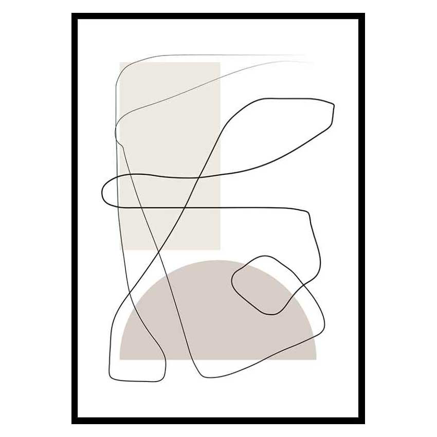 Poster Gallerix Art des Lignes No1