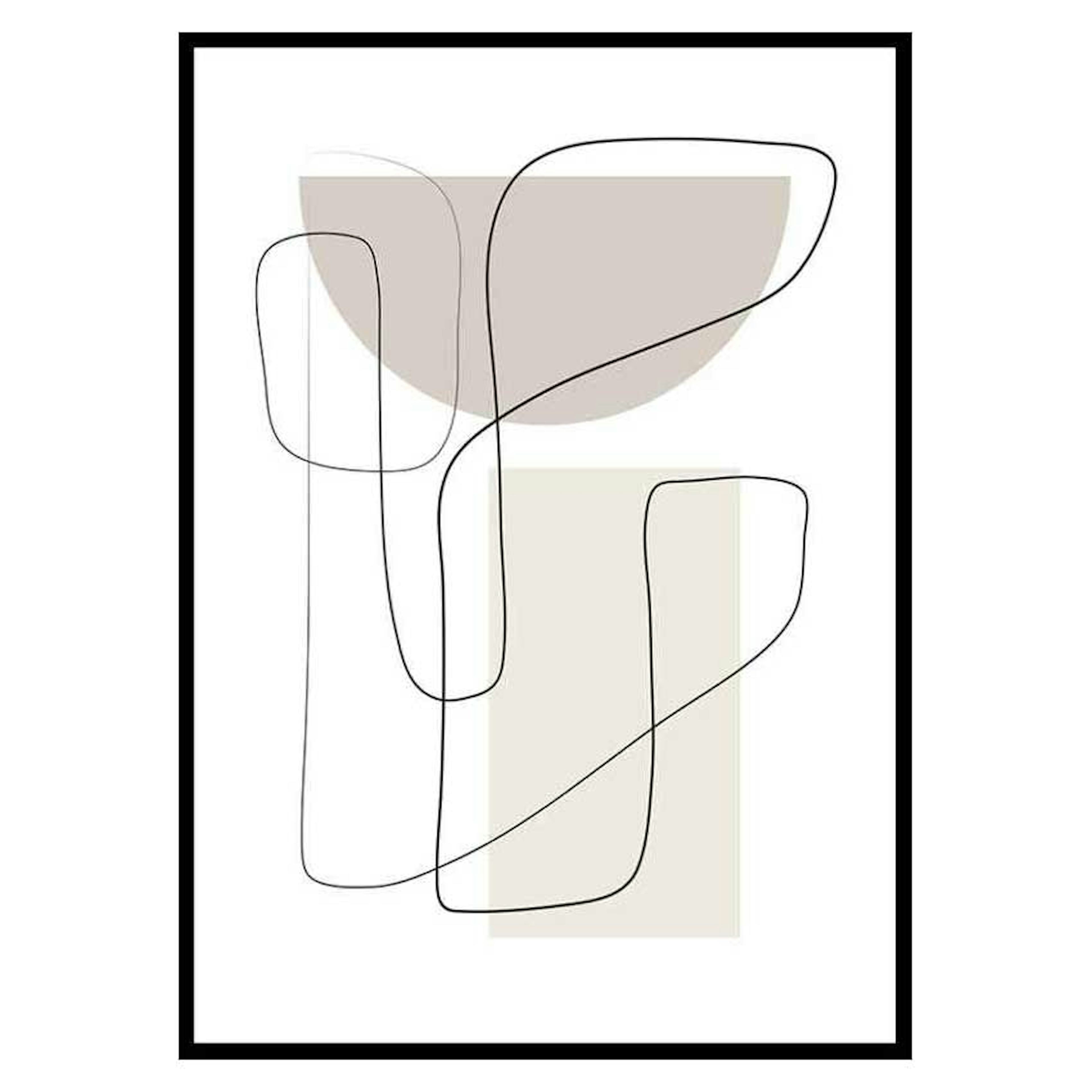 Poster Gallerix Art des Lignes No2