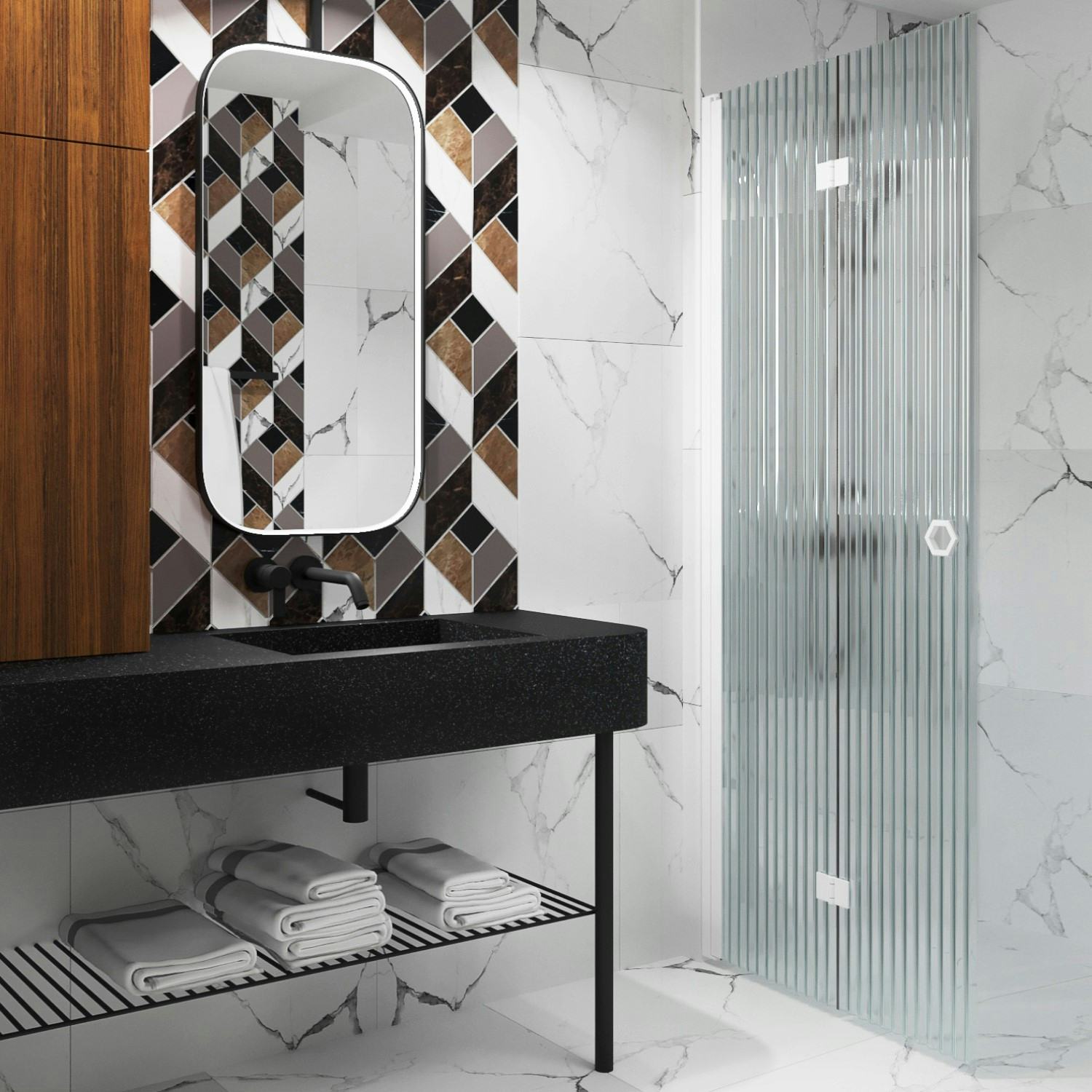 Duschdörr Hietakari Forma 303 Vikbar