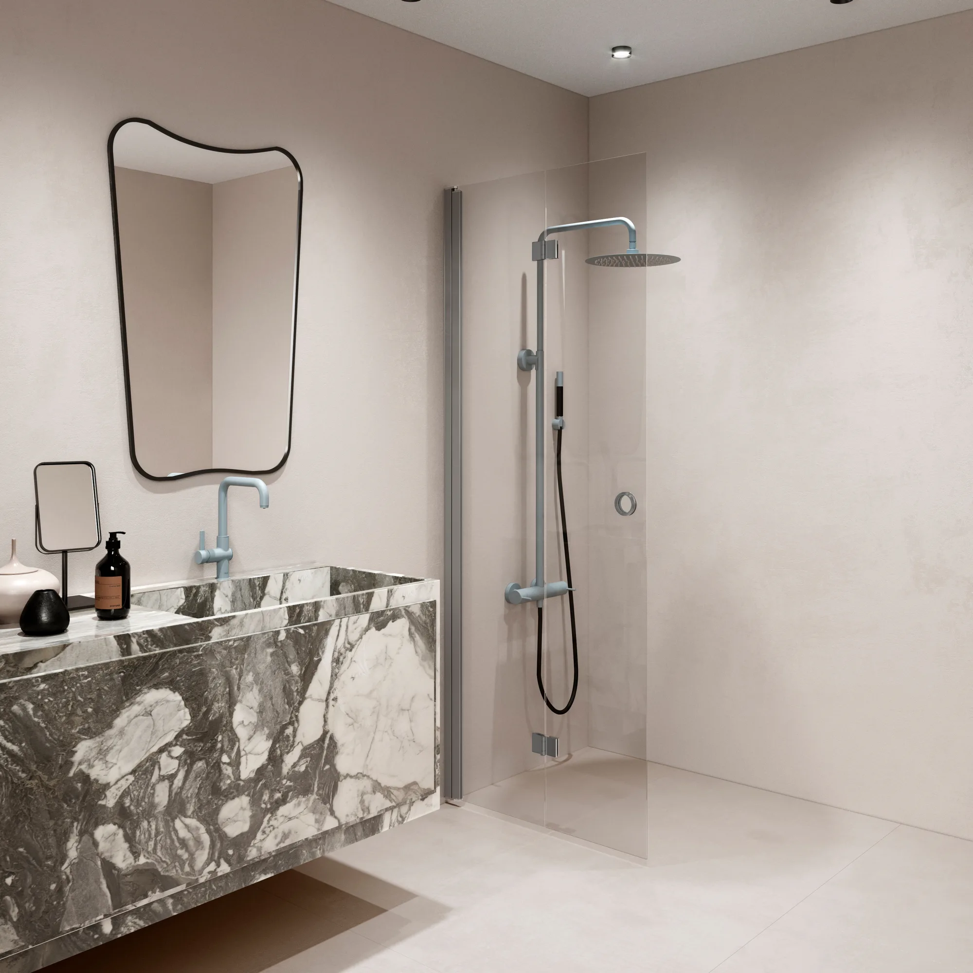 Duschdörr Hietakari Forma 303 Vikbar