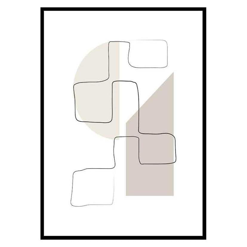 Poster Gallerix Art des Lignes No3