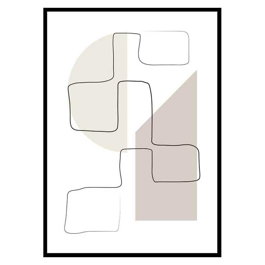 Poster Gallerix Art des Lignes No3