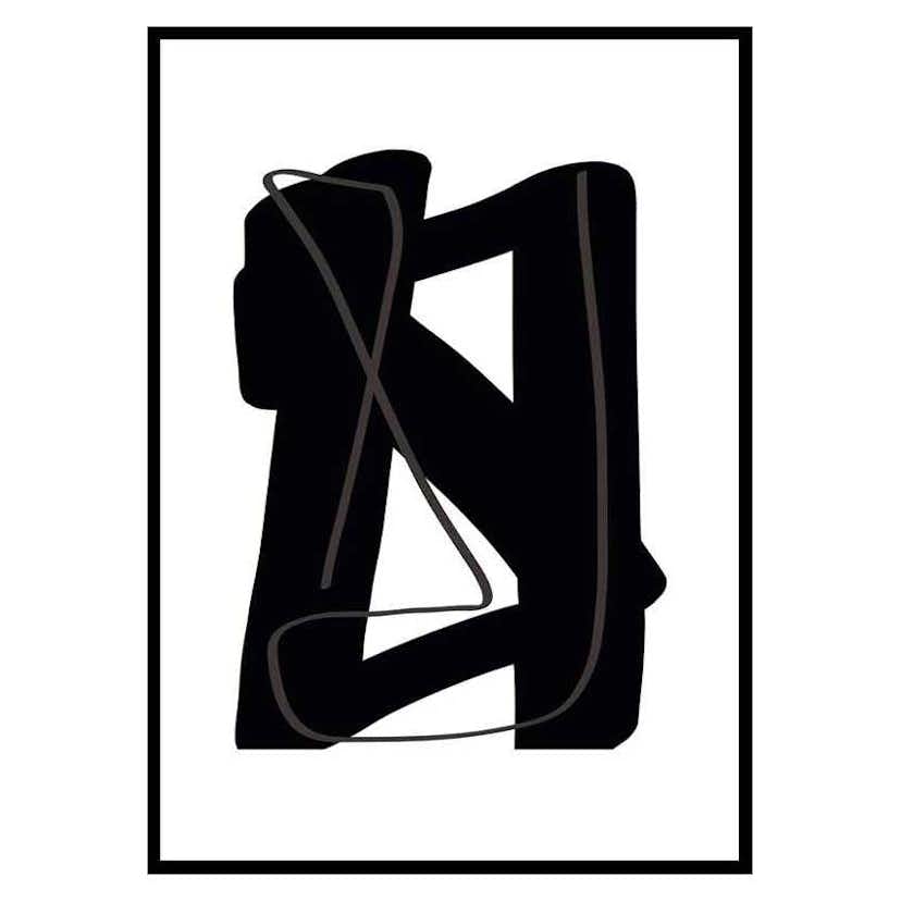 Poster Gallerix Noir Audacieux