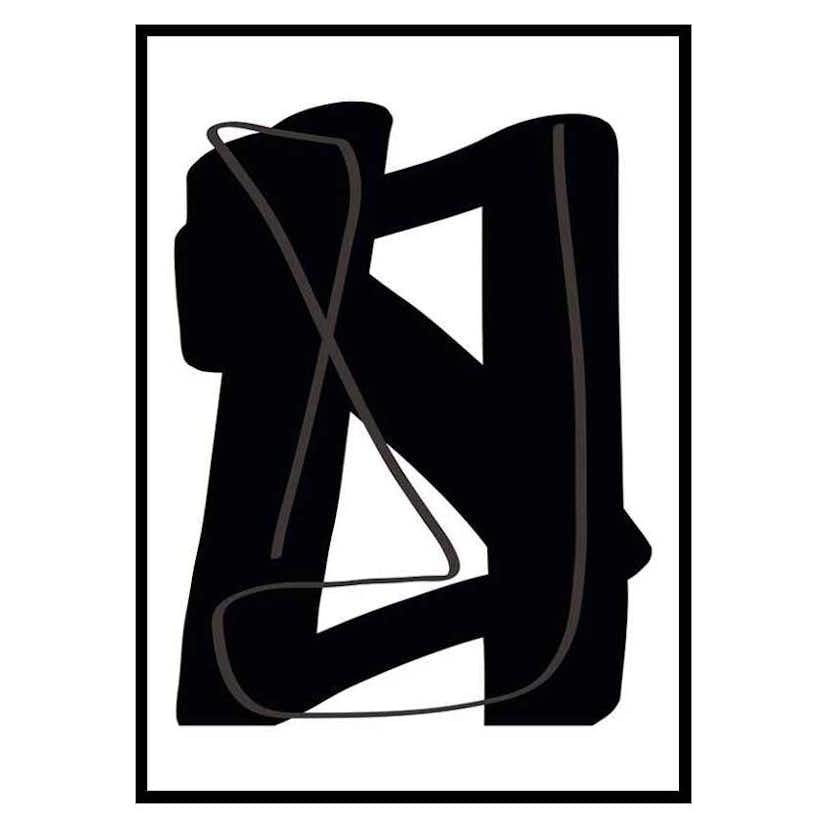 Poster Gallerix Noir Audacieux