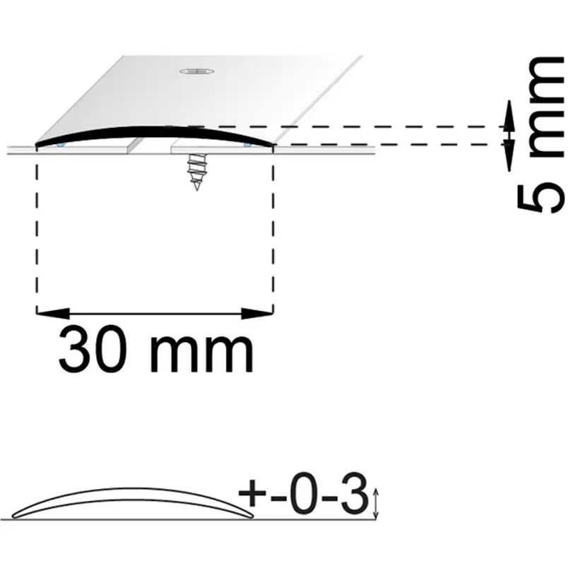 Skarvlist Habo A03 Rostfri 30 mm