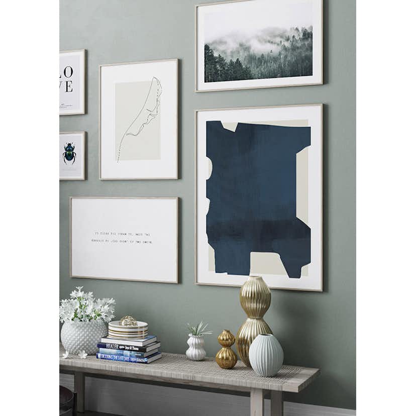 Poster Gallerix Art Board Blue