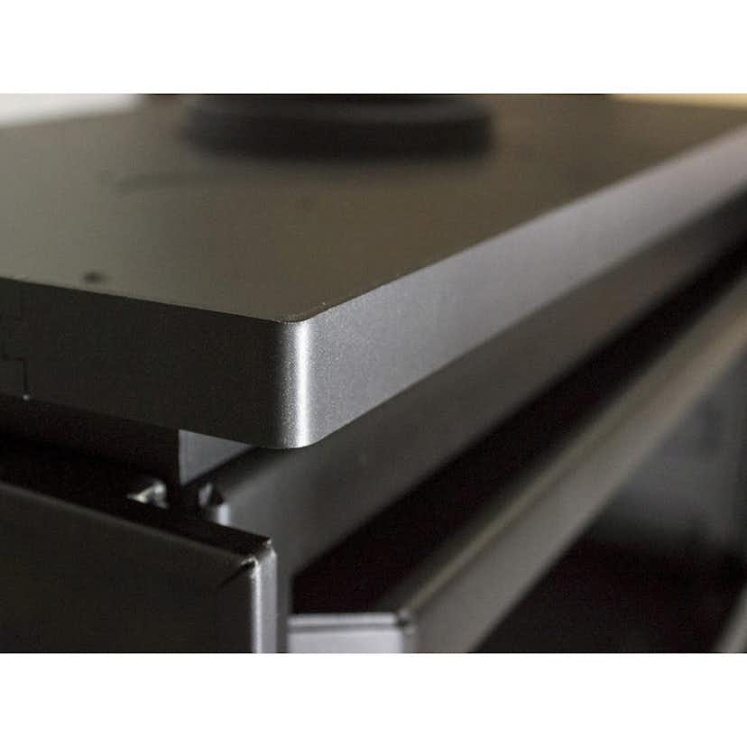 Braskamin Lacunza Adour med Glas på Framsida och Båda Sidor