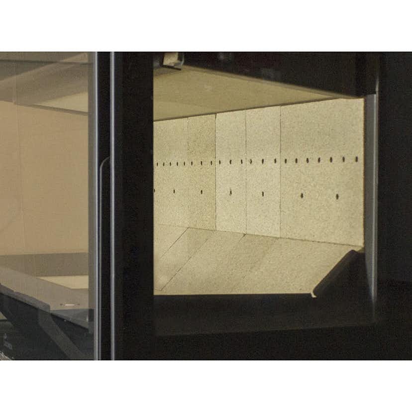 Braskamin Lacunza Adour med Glas på Framsida och Båda Sidor