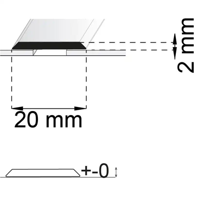 Skarvlist Habo SA25 RF 100 cm 20 mm SB