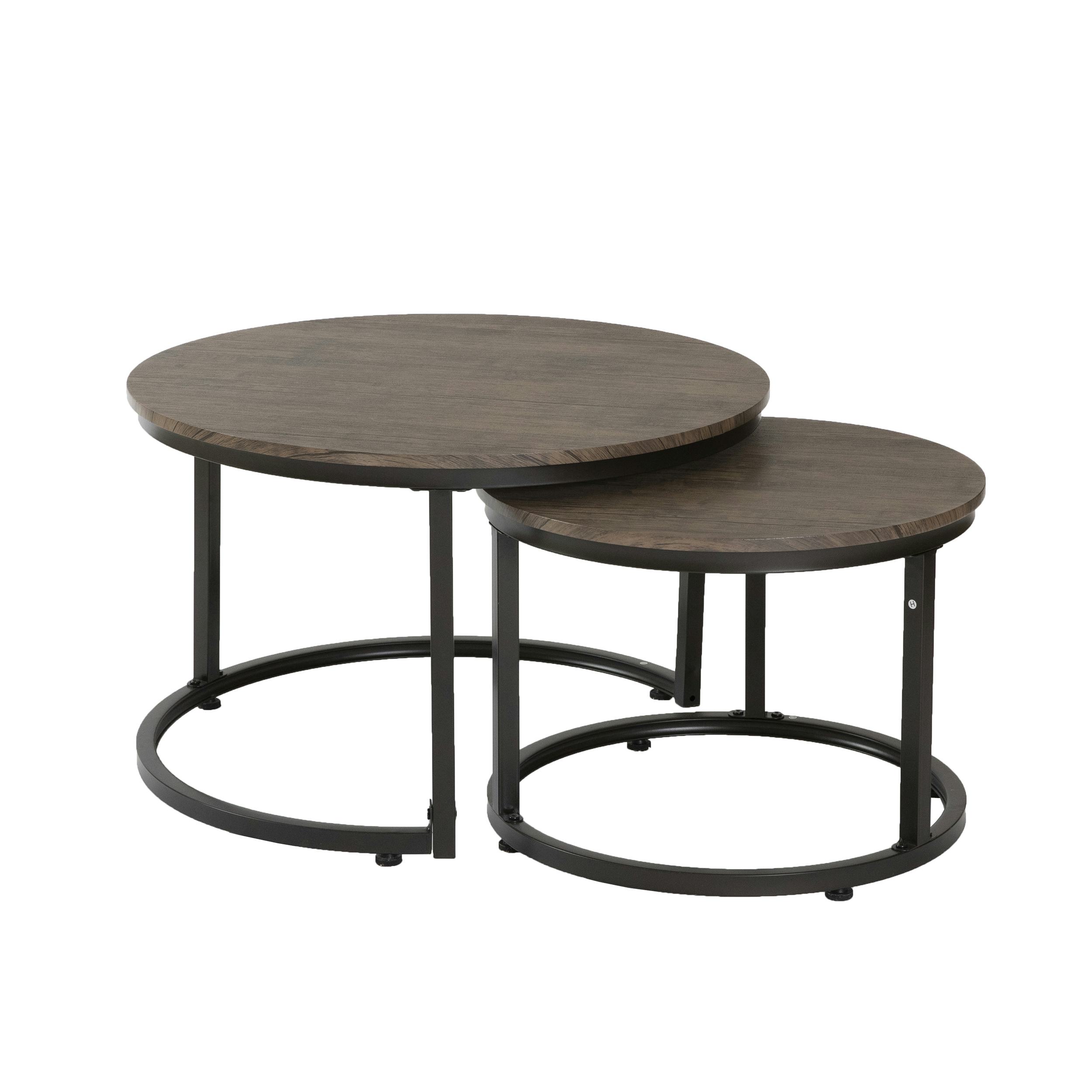 Soffbord Stenexpo Hastings Set Naturfärgad Runda Vardagsrumsbord