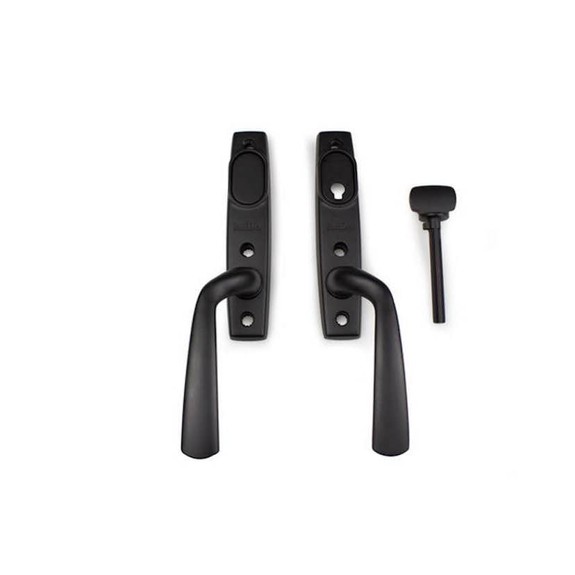 Handtag Habo Copenhagen Terassdörrhandtag inkl Långskylt Vändbart