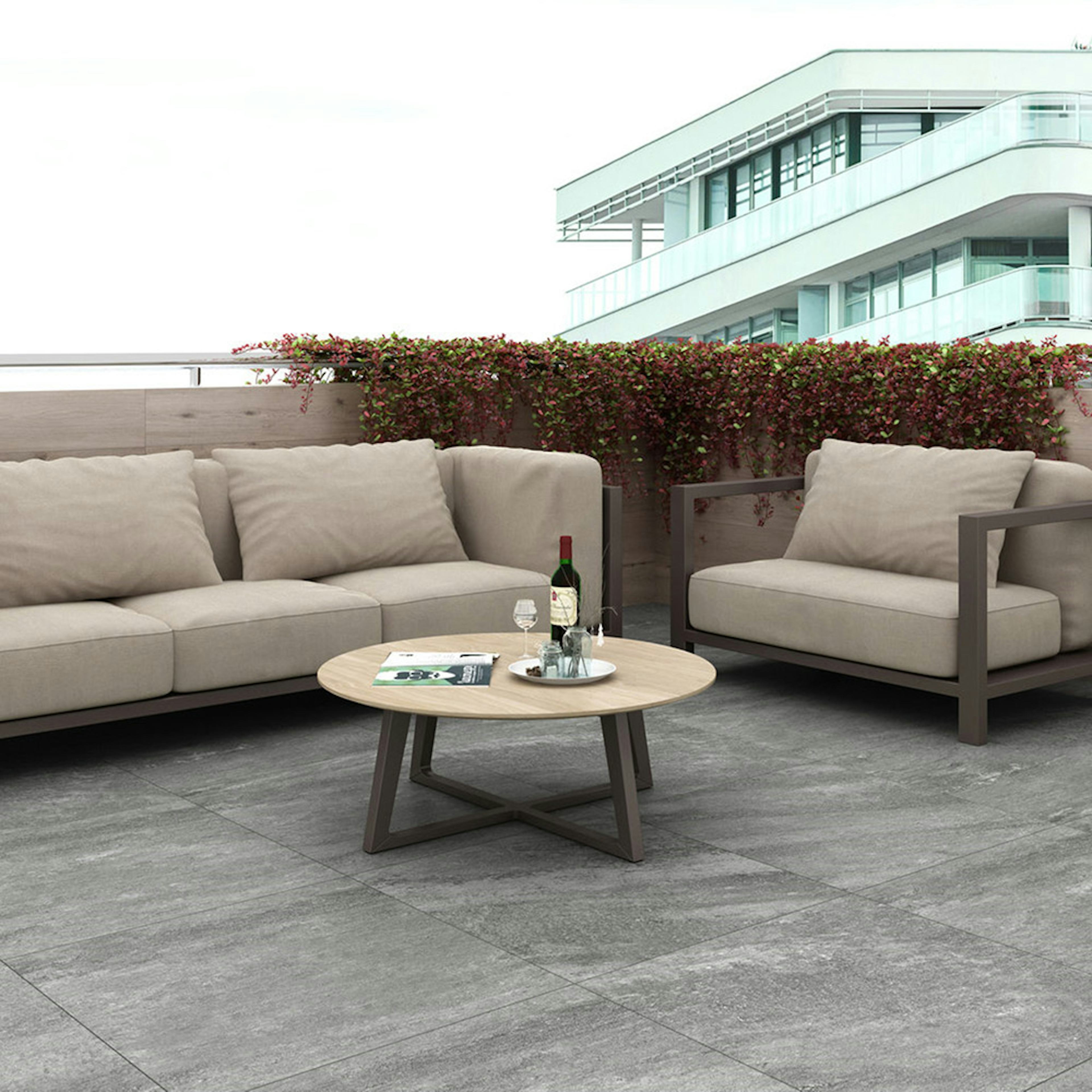 Klinker Netto Ceramika Halle Grey Matt 60x60 cm