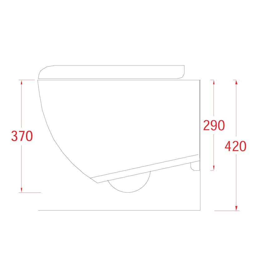 Vägghängd Toalettstol Lavabo File 2.0 Rimless