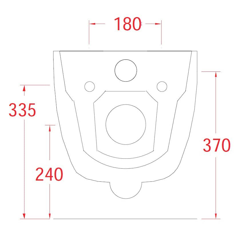 Vägghängd Toalettstol Lavabo File 2.0 Rimless