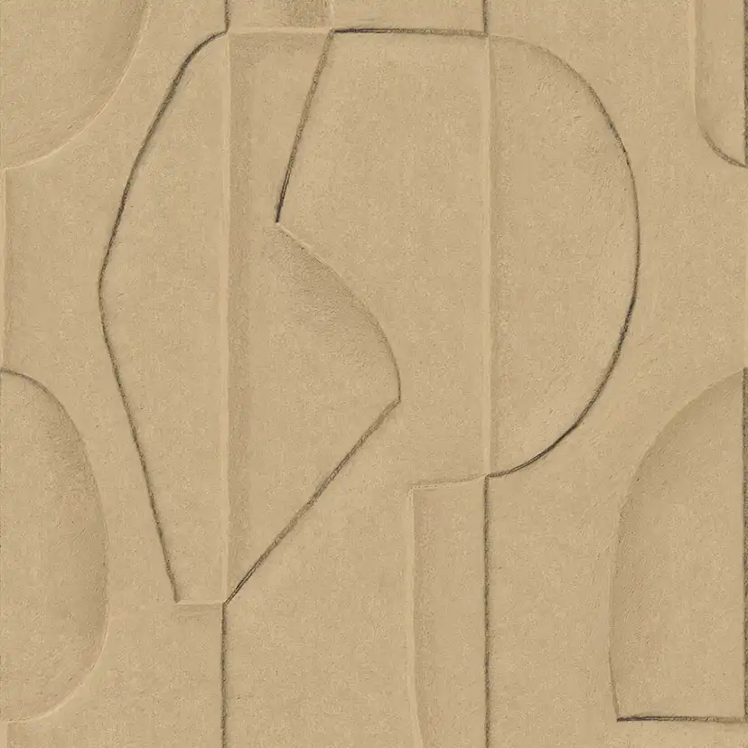 Fototapet Eijffinger Artifact väggbild Sculpted Clay Sand 312481