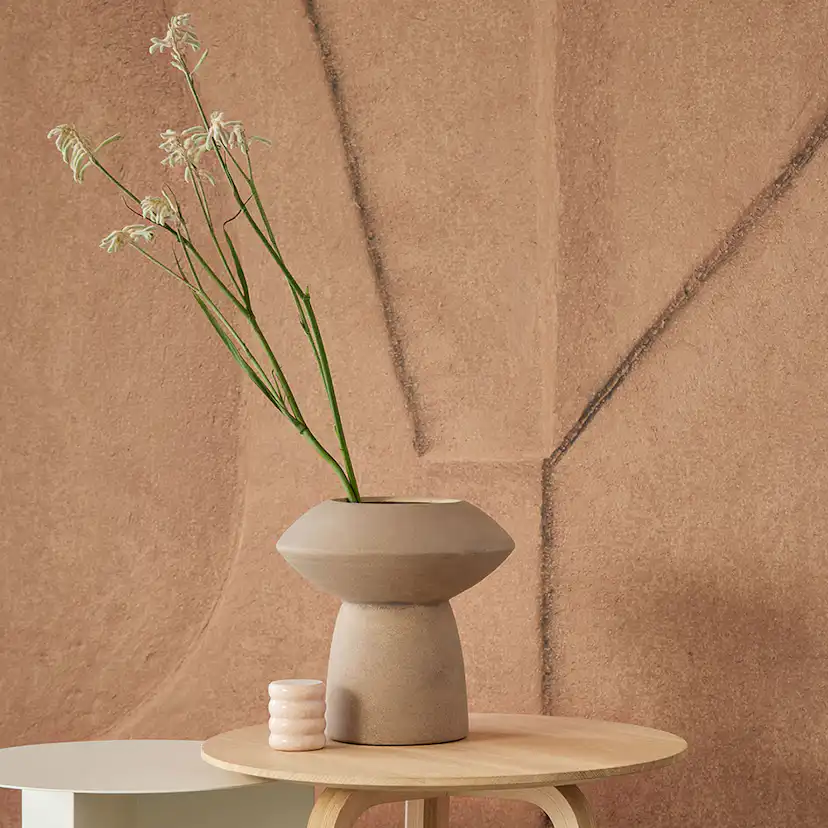 Fototapet Eijffinger Artifact väggbild Sculpted Clay Terra 312482