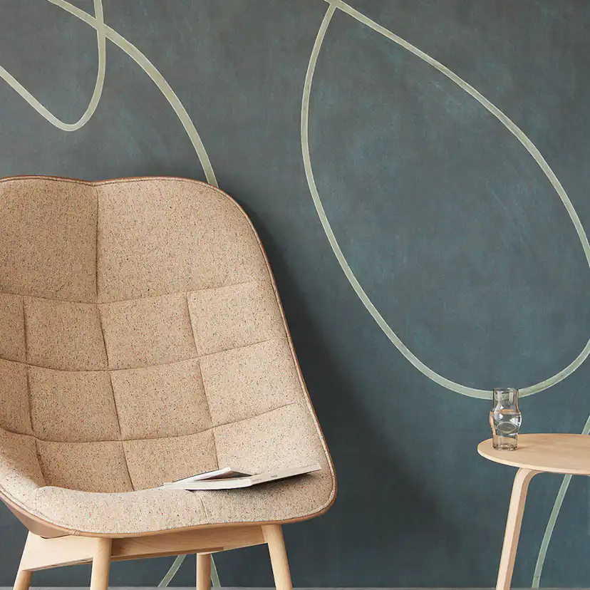 Fototapet Eijffinger Artifact väggbild Painted Lines Indigo 312487