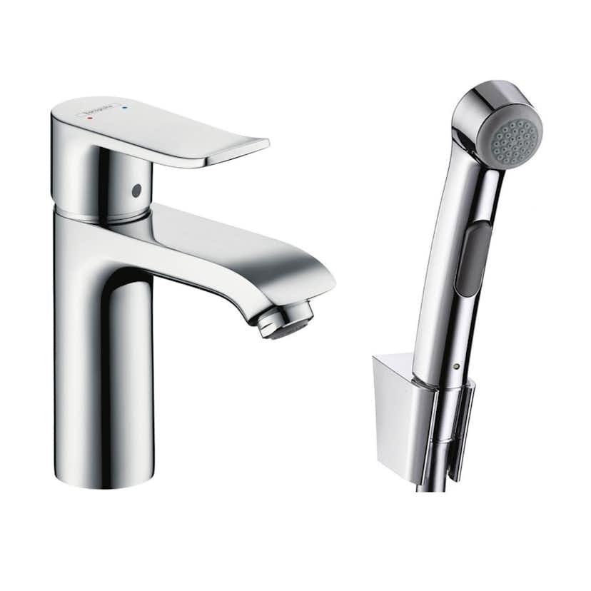 Tvättställsblandare Hansgrohe Metris 110 med Bidette