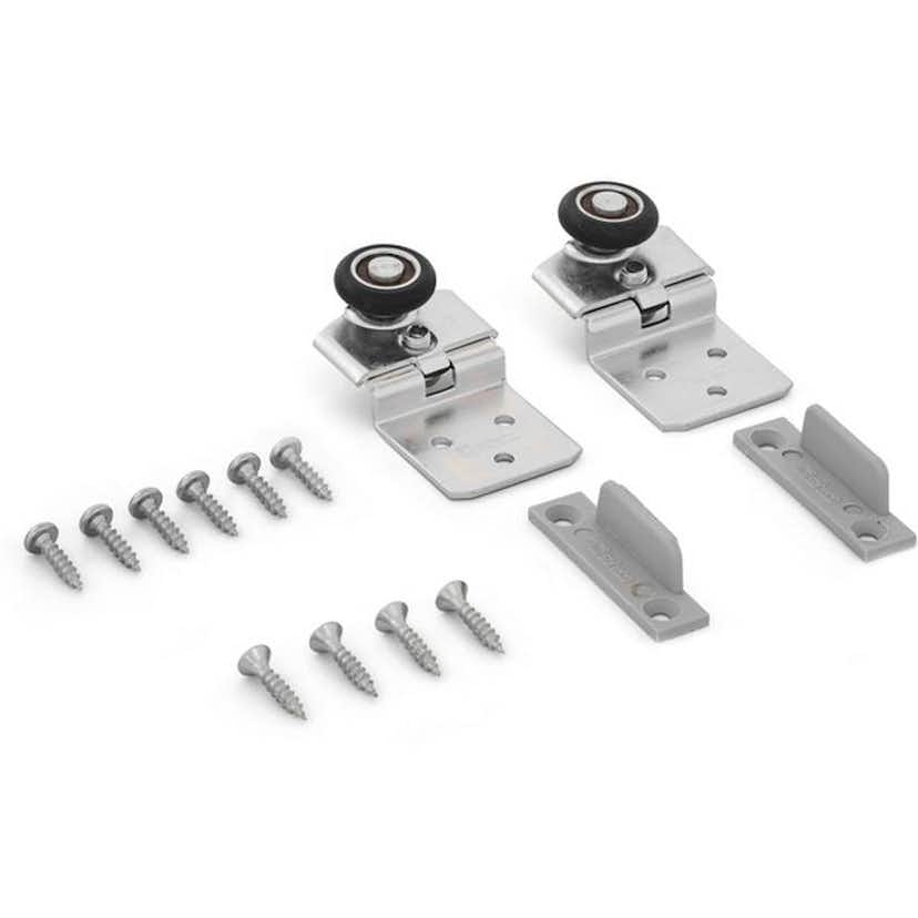 Beslagssats Habo SF-30 Komplett Hjultsats för Skjutdörrsskena SF-30