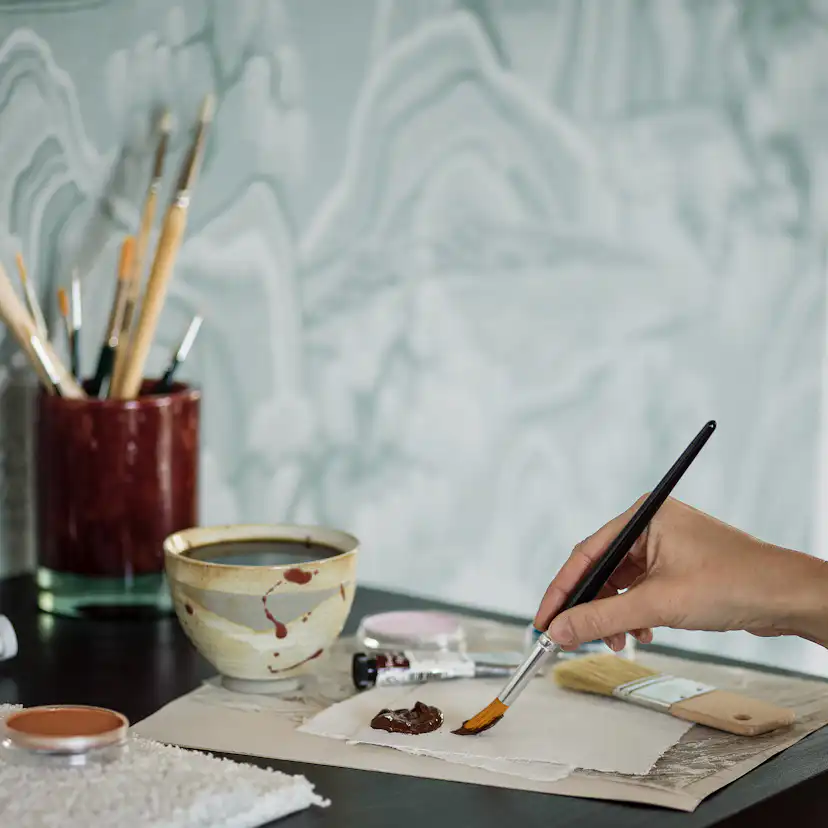 Tapet Boråstapeter Eastern Simplicity Indigo Garden 3131