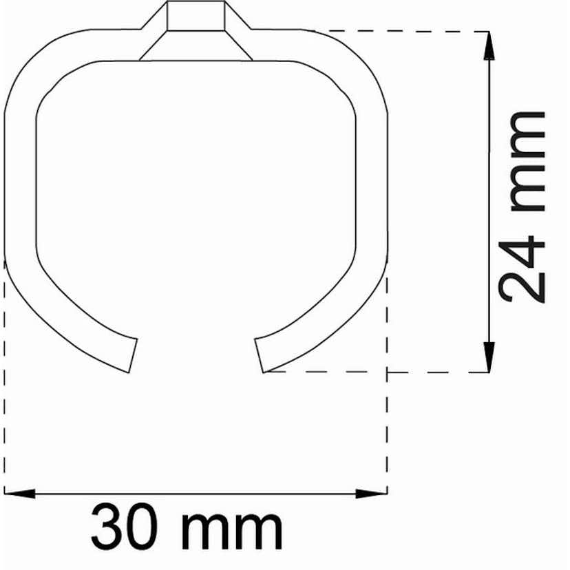 Skjutdörrsskena Habo SF-40/75